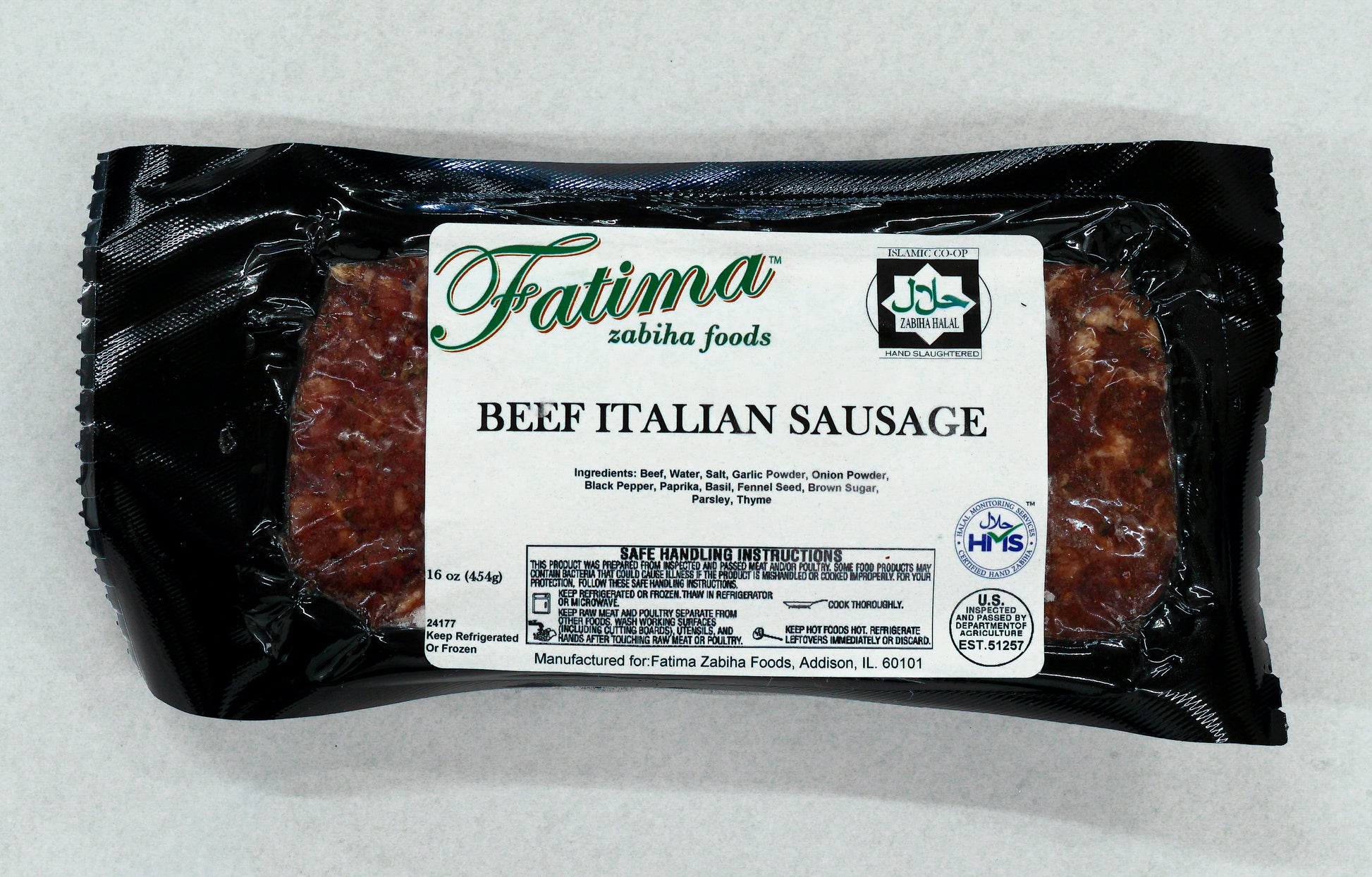 halal italian sausage